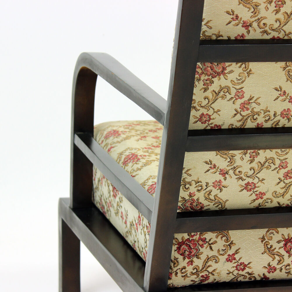 Chaise de salon vintage en bois, Tchécoslovaquie Circa 1950