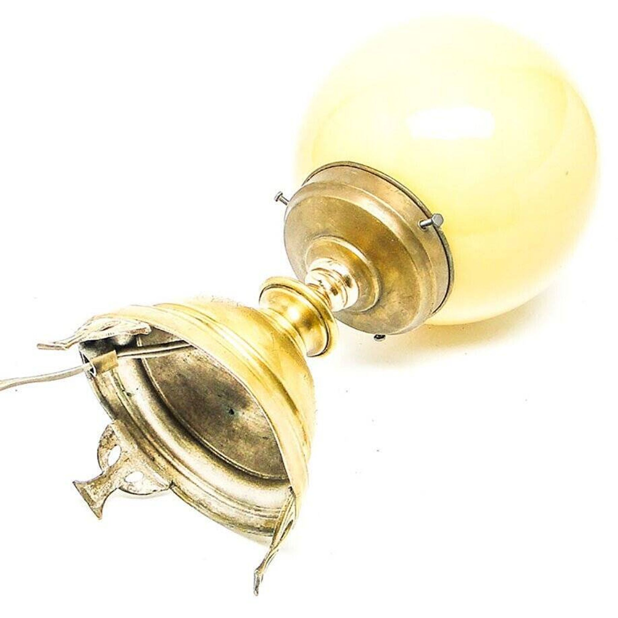 Vintage glass table lamp, Germany, 1950s
