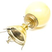 Vintage glass table lamp, Germany, 1950s