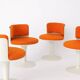 4 Retro Tulip Chairs 1950s-1960s Vintage