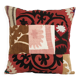 Vintage embroidered cushion cover 46x46 cm