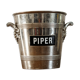 Piper Heidsieck champagne bucket – Silver metal