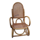 Vintage rattan and bamboo children's rocking chair