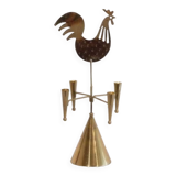 Bougeoir au coq de Gunnar Ander pour Ystad Metall