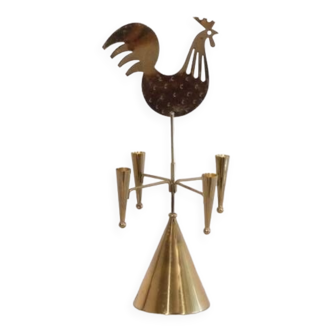 Rooster candle holder by Gunnar Ander for Ystad Metall