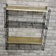 Bronze and black metal shelf 1970