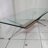 Coffee table with compass legs from the 60s