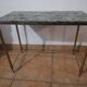 Vintage brass and marble nesting tables