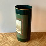 Old enameled sheet metal umbrella stand - duck decoration