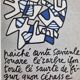Screenprint after Jean Dubuffet framed under glass 26 cm by 32 cm