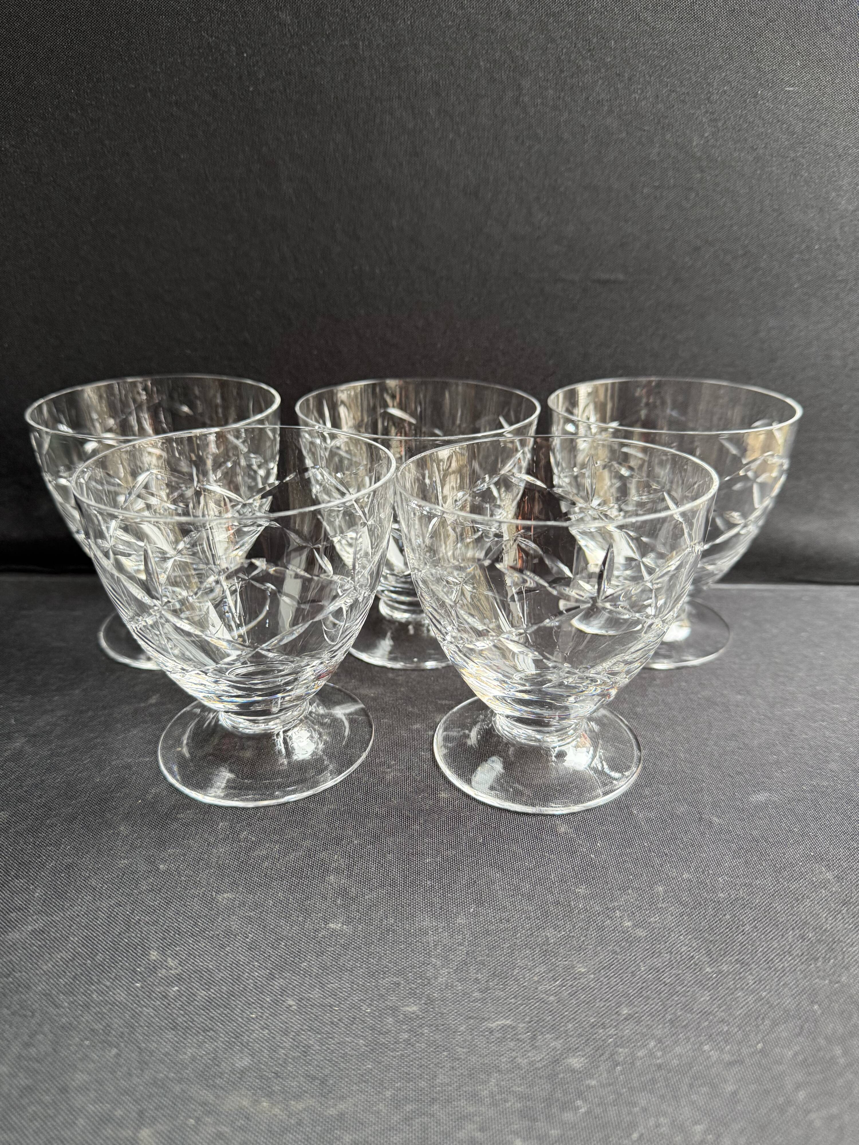5 Verres à eau – Daum Nancy France