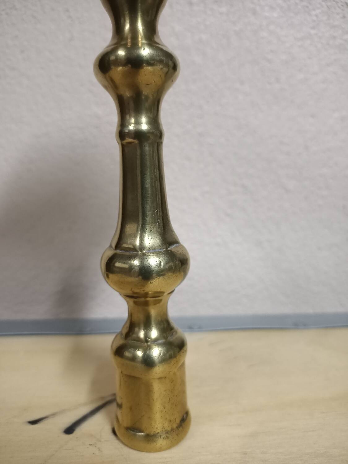 Gilded bronze candle holder