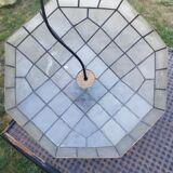 Octagonal suspension octagon lampshade mother-of-pearl pearl