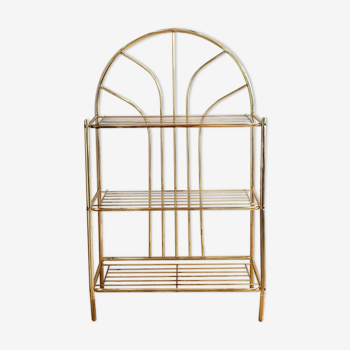 Vintage brass shelf on legs