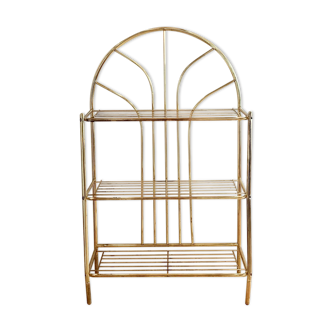 Vintage brass shelf on legs