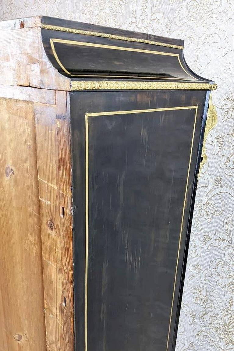 Antique Baroque Revival Inlaid Dresser, 1890s