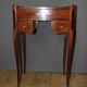 Pair of Louis XV style bedside tables in marquetry, 20th century.