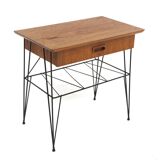 Scandinavian "stringbord" bedside table, Sweden, 1950