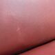 Bistro bench in burgundy leather