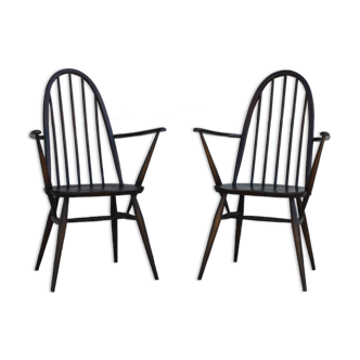 Pair of Ercol chairs model Windsor Quaker