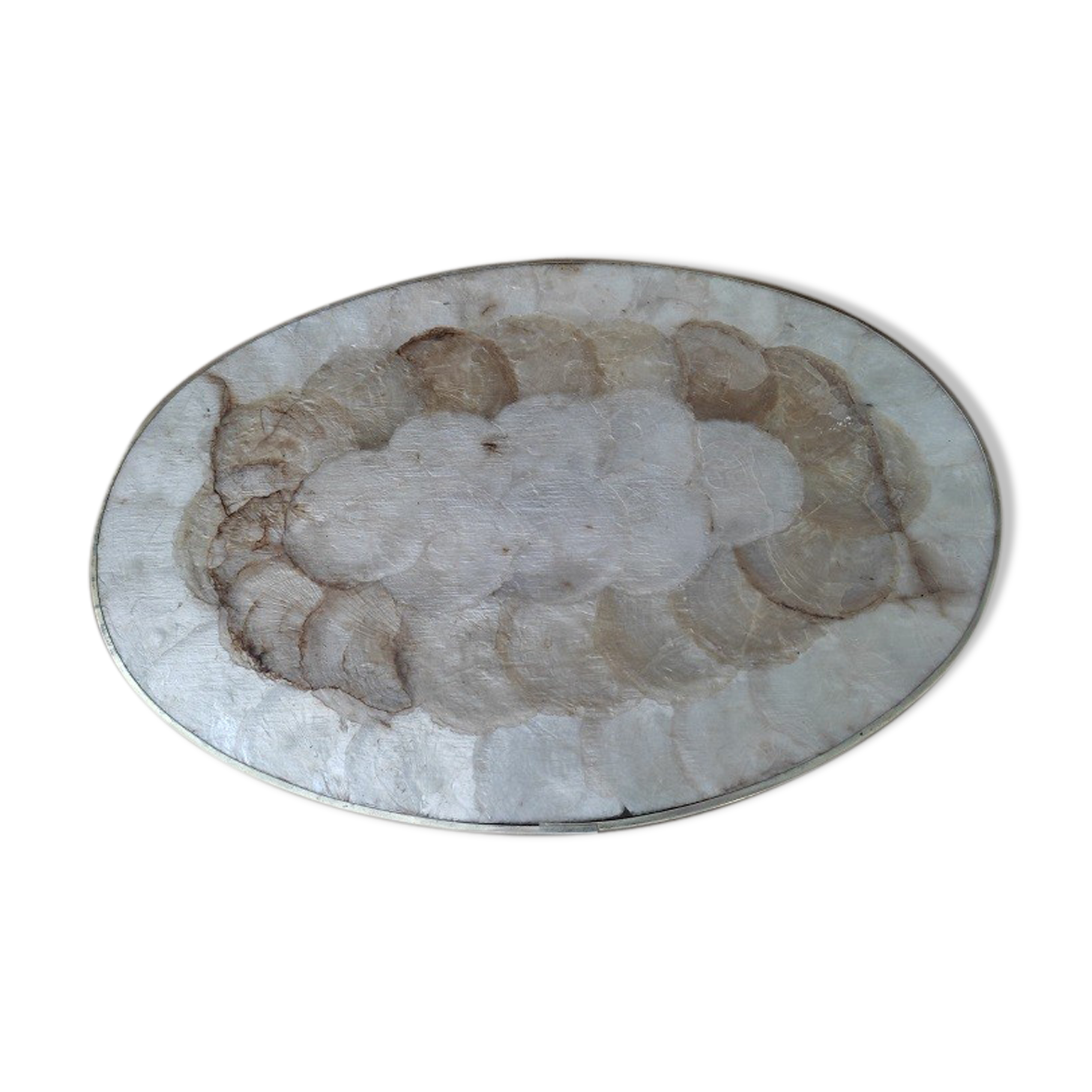 Top mother-of-pearl cork brass varnished old vintage