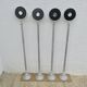 Serie de 4 suspensions Artemide "mikado" design F.A. Porsche années 80