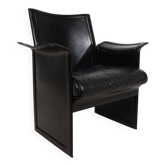 Matteo Grassi Korium leather lounge chair by Tito Agnoli, 1980s
