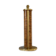 Vintage lamp Roche Bobois brass / wood veneer