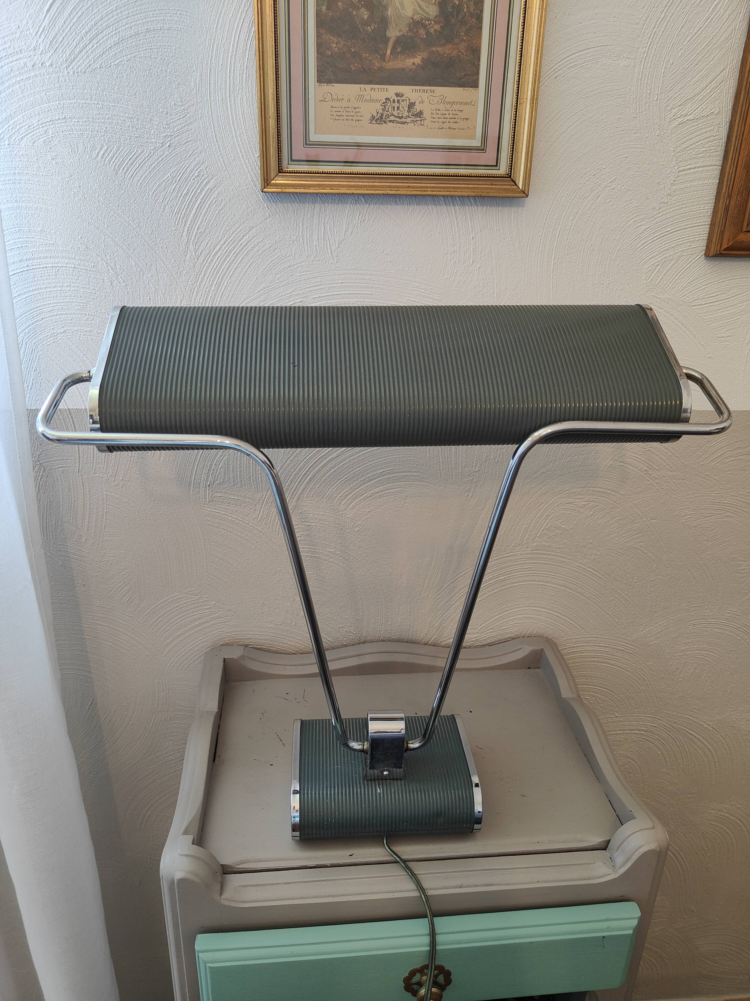 Jumo lamp Grey-green color N71, edition circa 1950