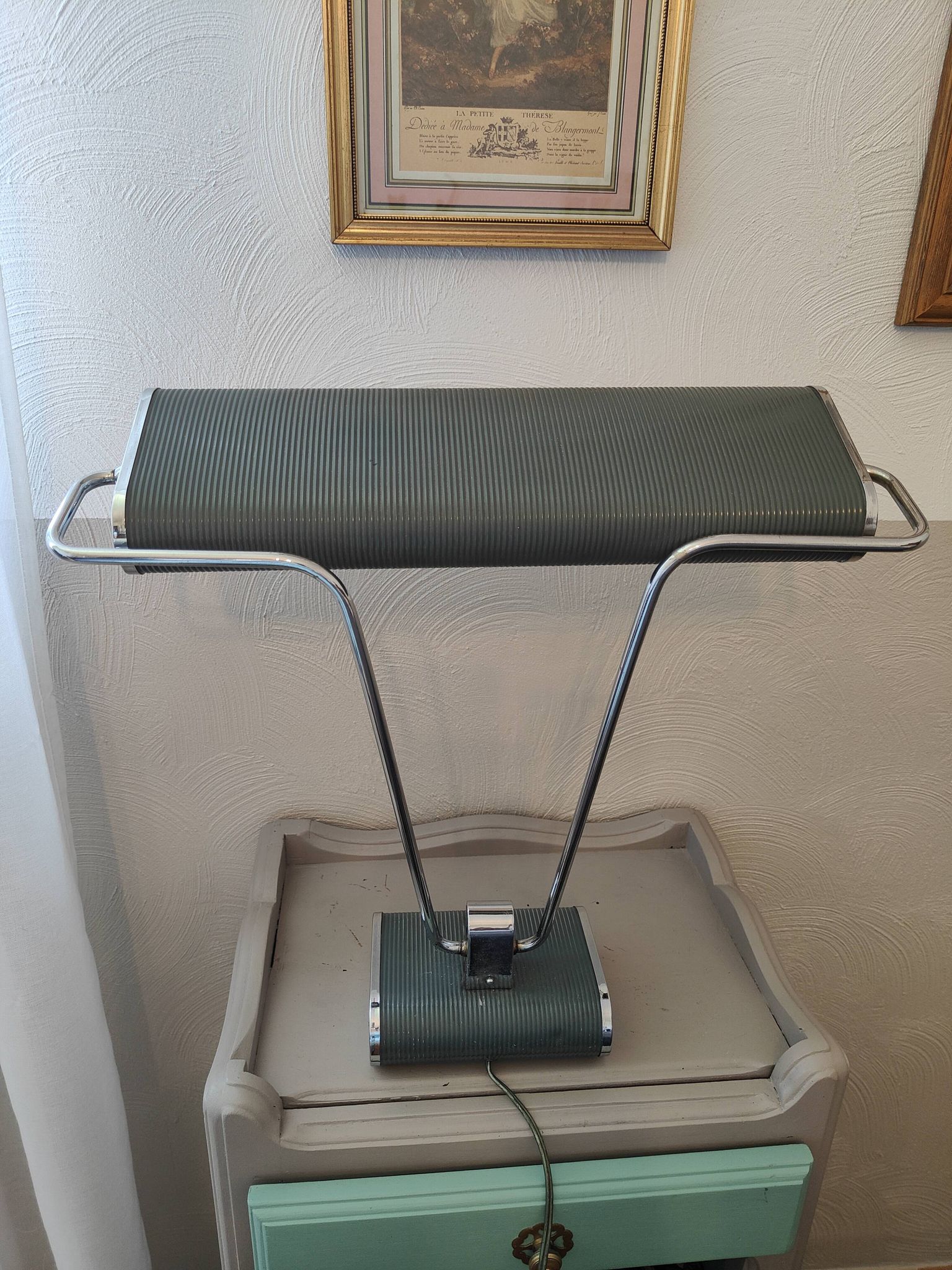 Jumo lamp Grey-green color N71, edition circa 1950