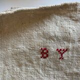 Piece of raw hemp 19th century, reserve linen length 160cm