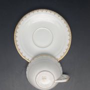 Service à thé/café porcelaine de Limoges blanche et dorure – MPM0724SV1