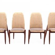 Set of 4 chairs, Czechoslovakia, 1950s. After renovation