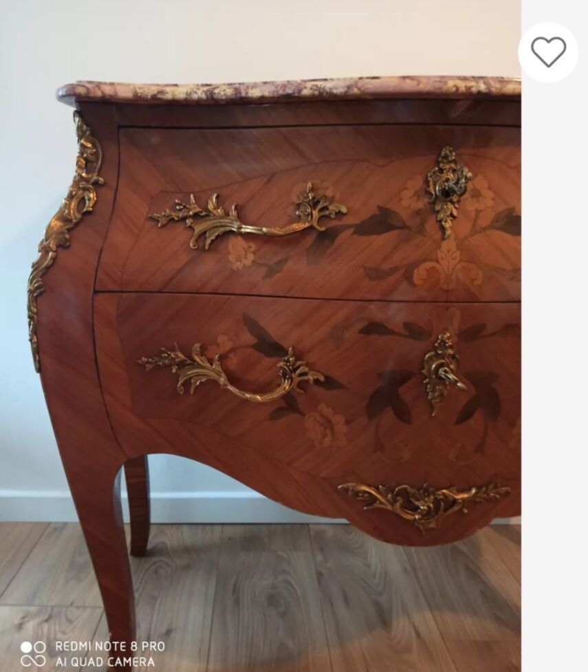 Louis XV style marquetry chest of drawers