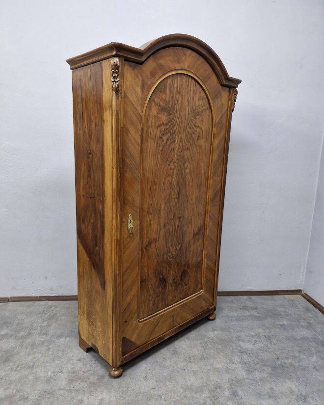 Unique walnut wardrobe by Ludwikowska