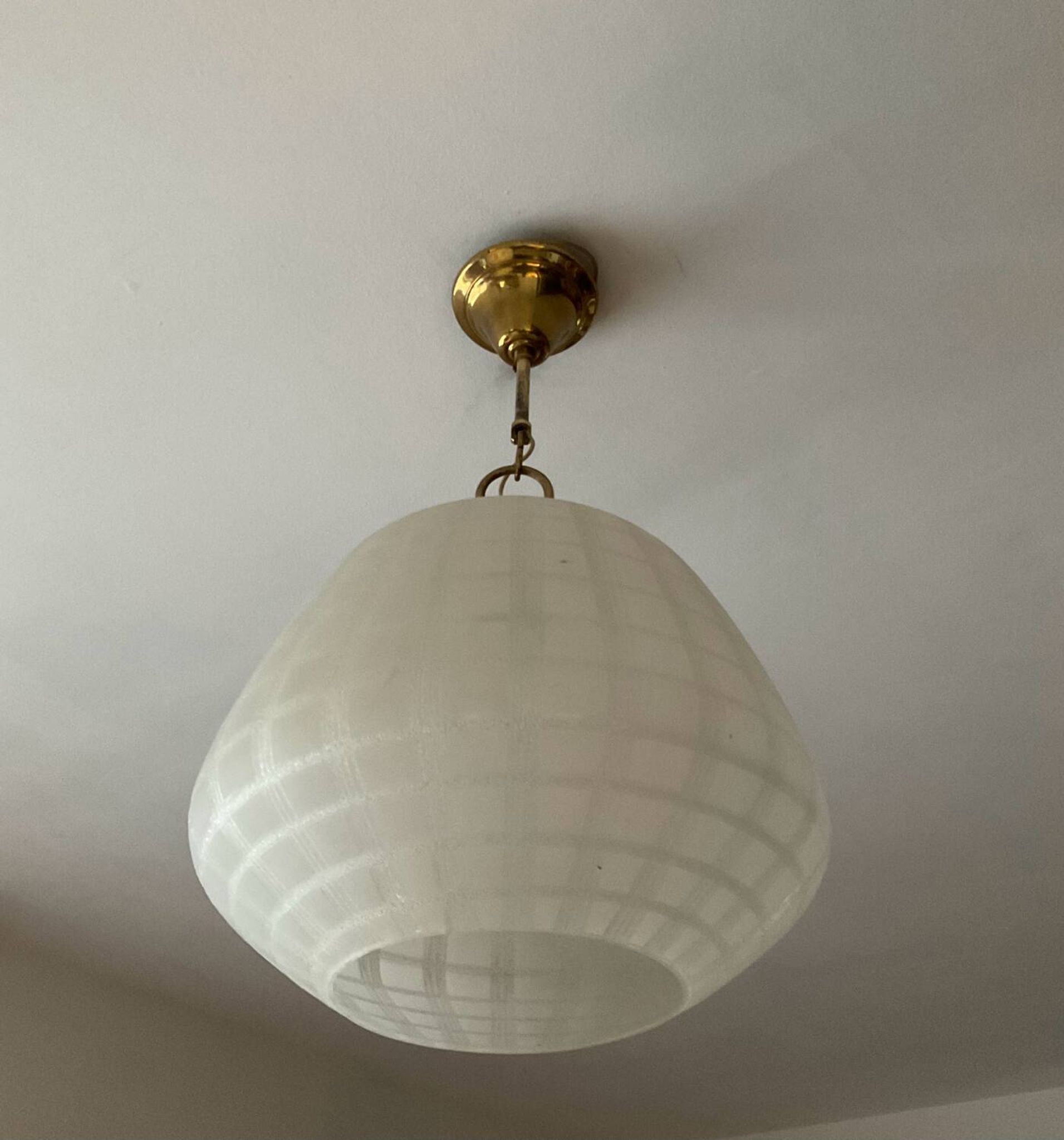 Scandinavian frosted glass pendant light