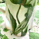 Antique Longwy Tulip Pitcher