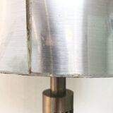 Vintage 70s design lamp in brushed aluminum