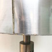 Vintage lamp 70's brushed aluminium design