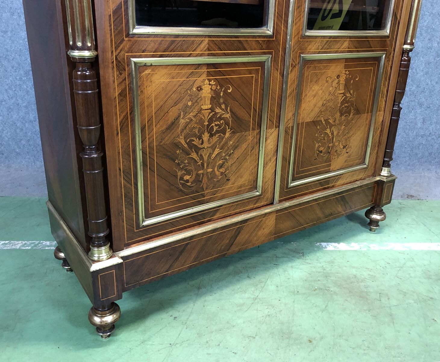 Louis XVI-style library in rosewood - late 19th century