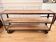 Large TV unit / industrial console in riveted steel & sleeper wood.