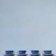 4 tasses porcelaine bleu Japon