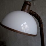 Dutch design wooden floor lamp by Steinhauer