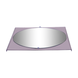 Mirror of the 70s entourage in smoked plexi