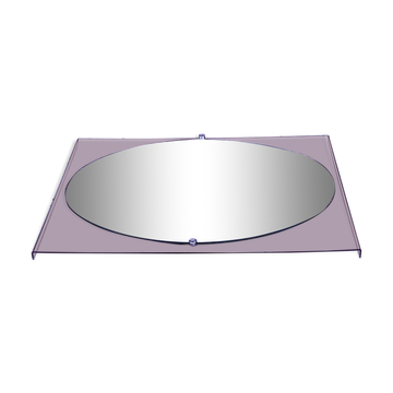 Mirror of the 70s entourage in smoked plexi