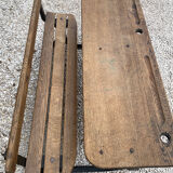 School desk with bench
