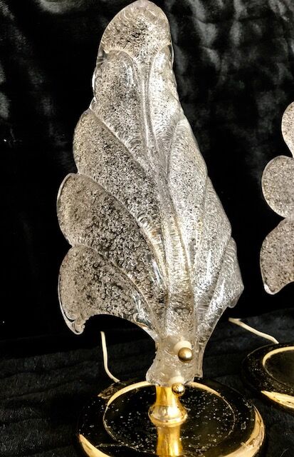 Pair of lamps & Barovier Toso Murano