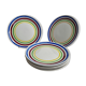 Six dessert plates in Gien earthenware, 19 cm