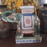 Éléphant porte plante vintage