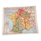 Vidal-Lablache Map No. 7 France Railways